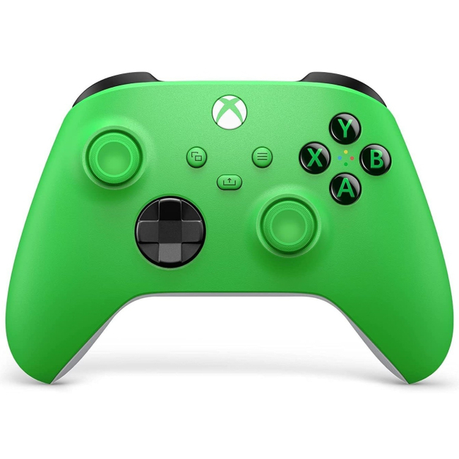 Ігрові приставки - Геймпад Xbox Microsoft бездротовий зелений (QAU-00091)
