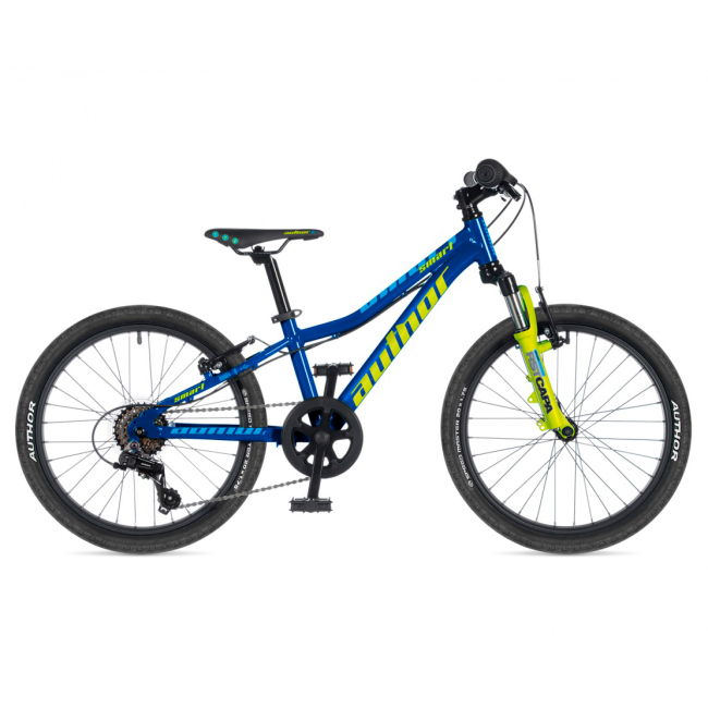 Велосипеды - Велосипед Author Smart 20 голубой-салатовый (2023023)