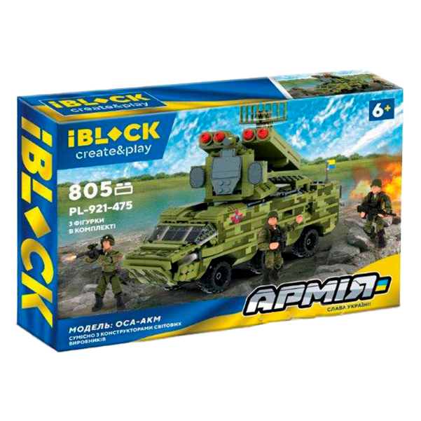 Конструкторы с уникальными деталями - Конструктор IBLOCK Армия ОСА-АКМ (PL-921-475)