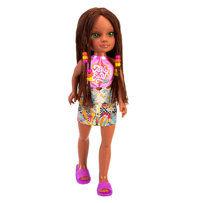 Ляльки - Лялька Nancy Ненсі брюнетка з прикрасами для волосся (NAC20000)