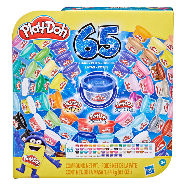 Наборы для лепки - Набор для лепки Play-Doh 65 баночек (F1528)