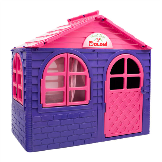 Ігрові комплекси, гойдалки, гірки - Ігровий будиночок Doloni фіолетово-рожевий (02550/10)