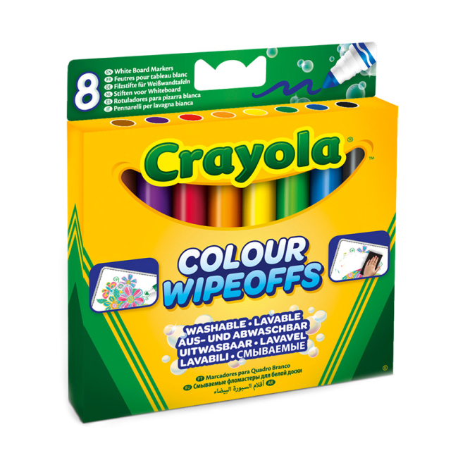 Канцтовари - Набір фломастерів Crayola для сухого стирання 8 шт (03-8223)