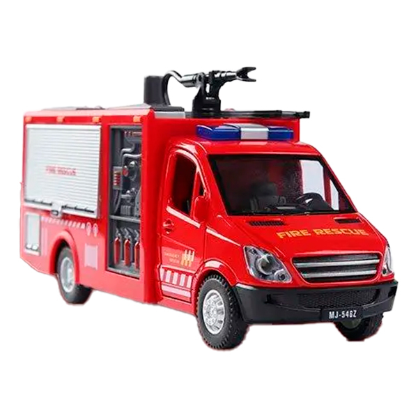 Транспорт и спецтехника - Автомодель Shantou Jinxing Пожарная машина с брандспойтом (1210-58E)