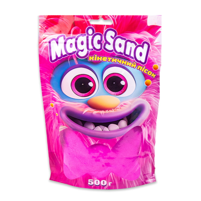 Антистрес іграшки - ​Кінетичний пісок Strateg Magic sand фіолетовий 500 грамів (39403-4)