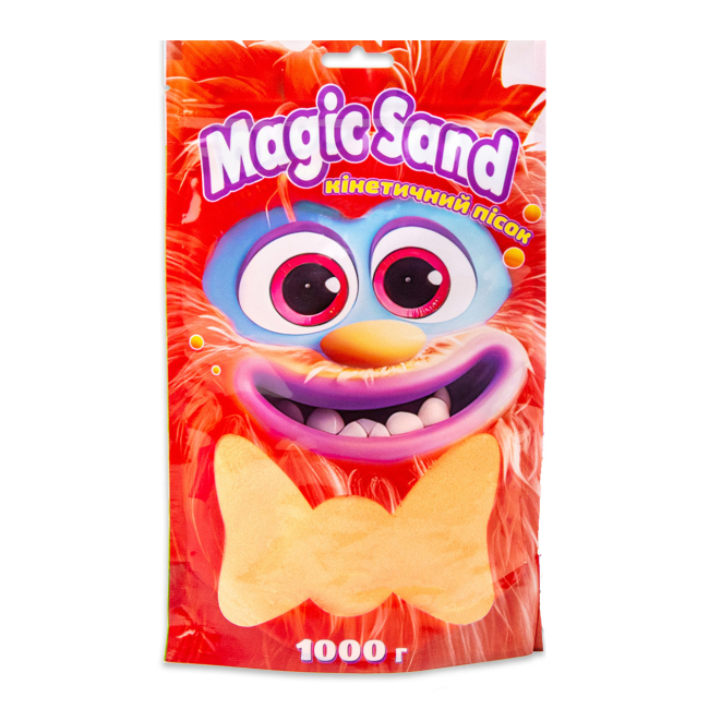 Антистрес іграшки - ​Кінетичний пісок Strateg Magic sand помаранчевий 500 грамів (39403-7)