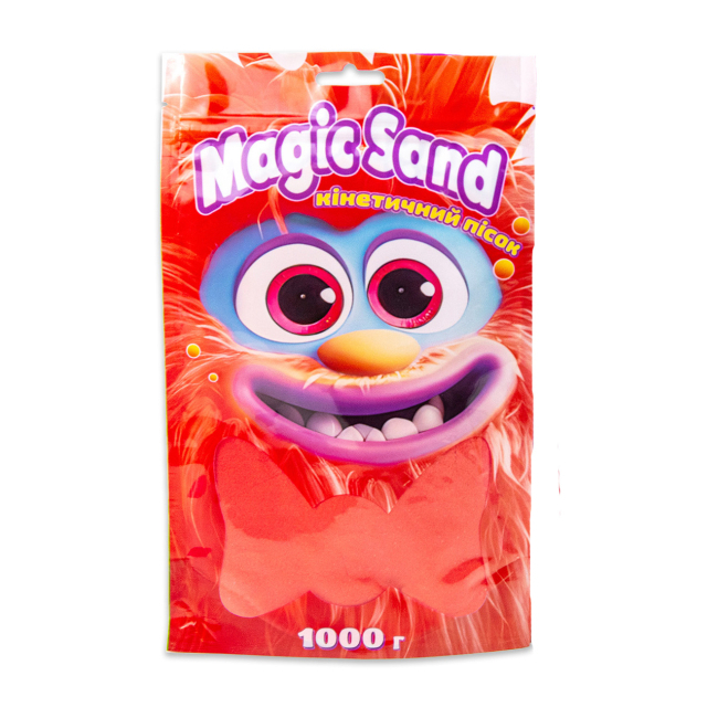 Антистрес іграшки - Кінетичний пісок Strateg Magic sand червоний 1 кілограм (39404-6)