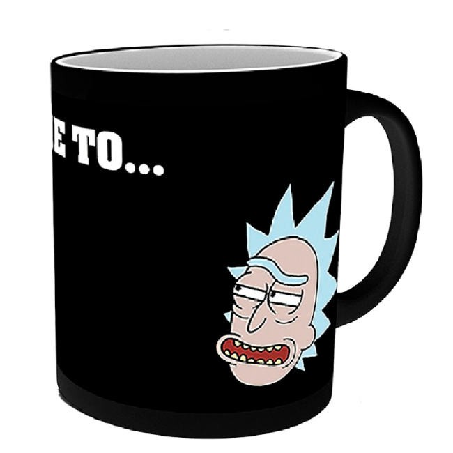 Чашки, стаканы - Чашка ABYstyle Rick and Morty Get Schwifty хамелеон 320 мл (MGH0063)