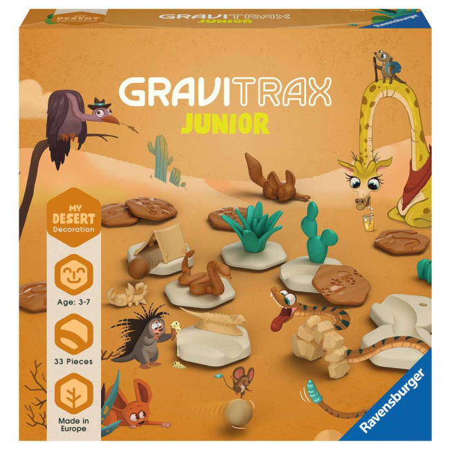 Конструктори з унікальними деталями - Додатковий набір ​Ravensburger Gravitrax Junior Пустеля (27076)