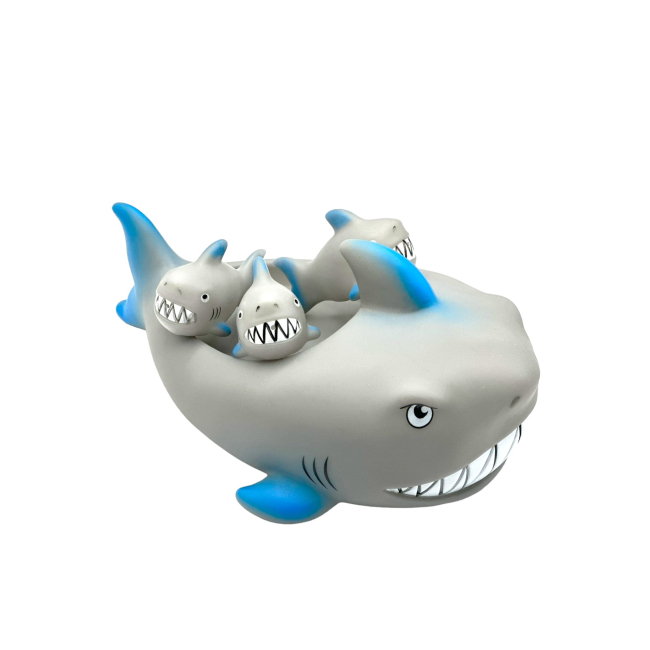 Іграшки для ванни - Набір для купання Bibi Toys Акула 4 шт (760882BT)