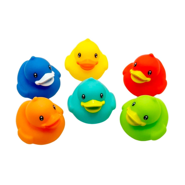Іграшки для ванни - Набір для купання Bibi Toys Кольорові каченята (761018BT)