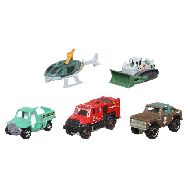 Транспорт і спецтехніка - Набір автомобілів Matchbox Wildfire Rescue (С1817/HVT74)