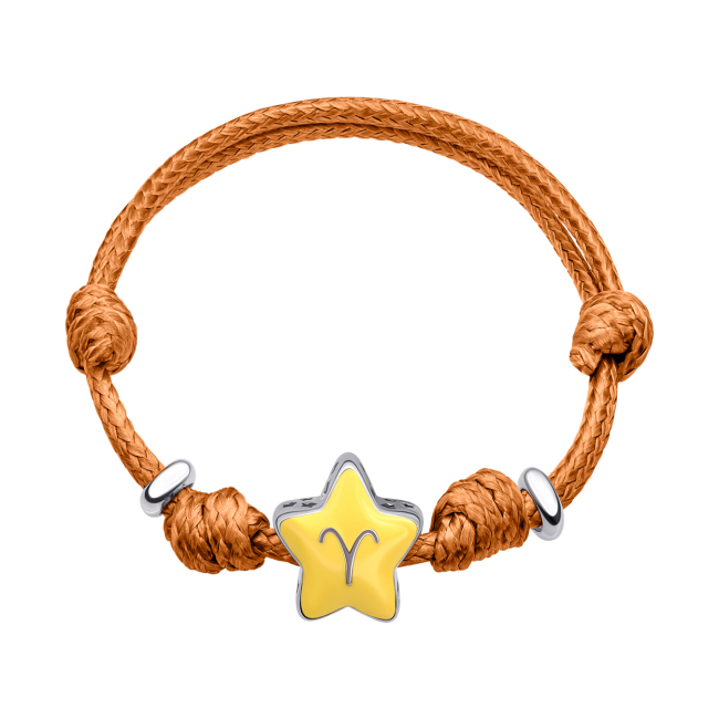 Ювелирные украшения - Браслет на шнурке UMa&UMi Zodiac Овен с талисманом (2210000006522)