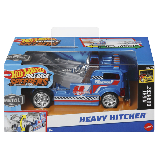 Автомоделі - ​Автомодель Hot Wheels Pull-back speeders Heavy Hitcher (HPR70/13)