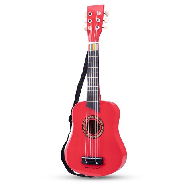 Музичні інструменти - Музичний інструмент New Classic Toys Гітара червона (10341)