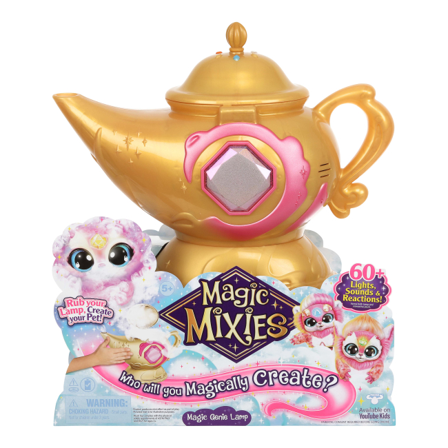 Мягкие животные - Игровой набор Magic Mixies Волшебная лампа розовая (123501)