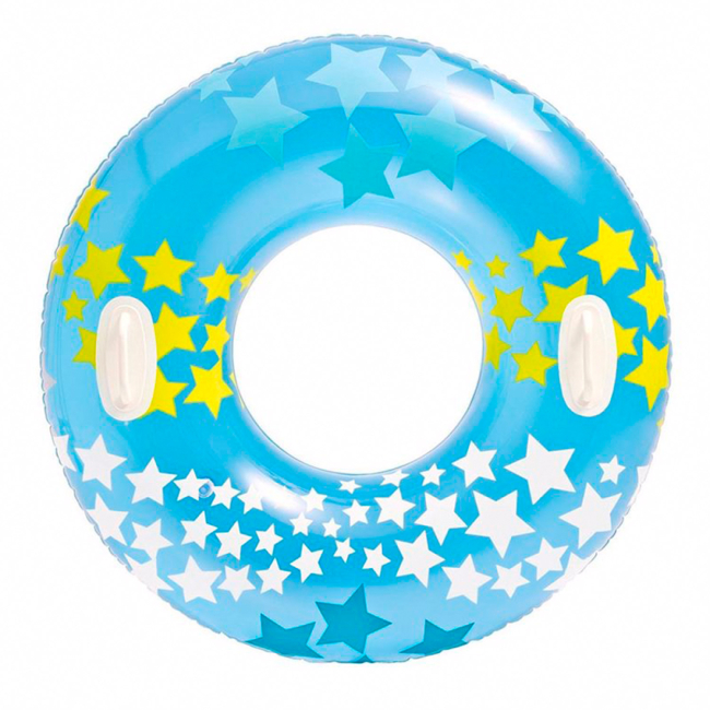 Для пляжа и плавания - Круг надувной INTEX Звезды голубой (59256/1)