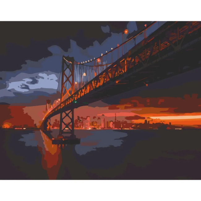 Товары для рисования - Картина по номерам Art Craft Golden Gate Bridge 40 х 50 см (11003-AC)