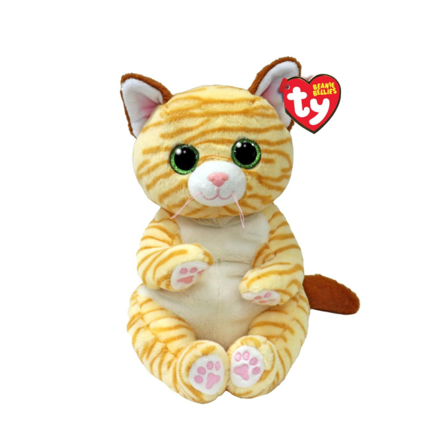 М'які тварини - М'яка іграшка TY Beanie bellies Кішка Манго 25 см (43208)