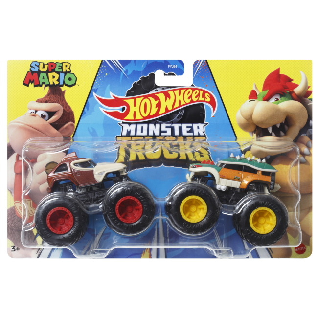 Автомоделі - Ігровий набір Hot Wheels Monster Trucks Позашляховики Super Mario (FYJ64/HWN69)