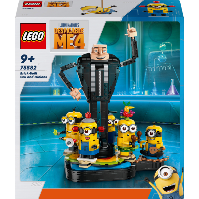 Конструктори LEGO - Конструктор LEGO Despicable Me Ґру й посіпаки з кубиків (75582)