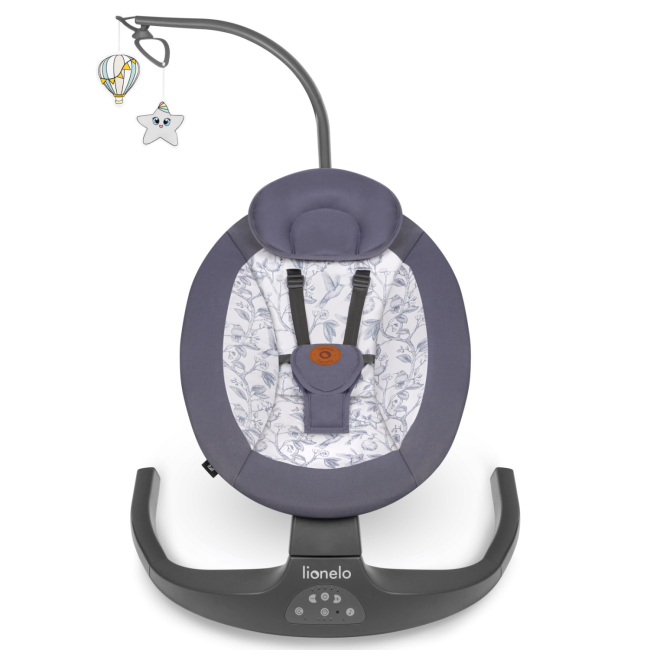 Крісла-качалки - Крісло-качалка Lionelo Ralf Grey white (5903771704625)