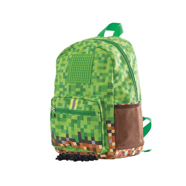 Рюкзаки та сумки - Рюкзак Pixie Crew Minecraft з пікселями світло-зелений (PXB-18-83)