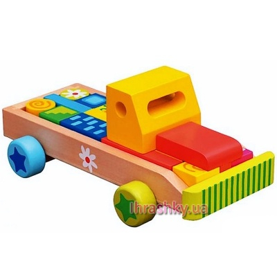 Розвивальні іграшки - Автомобіль з кубиками Bino (84152)