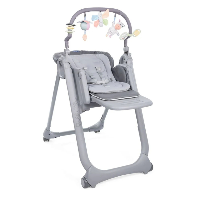 Товари для догляду - Стільчик для годування Chicco Polly Magic Relax New темно-сірий (79502.21)