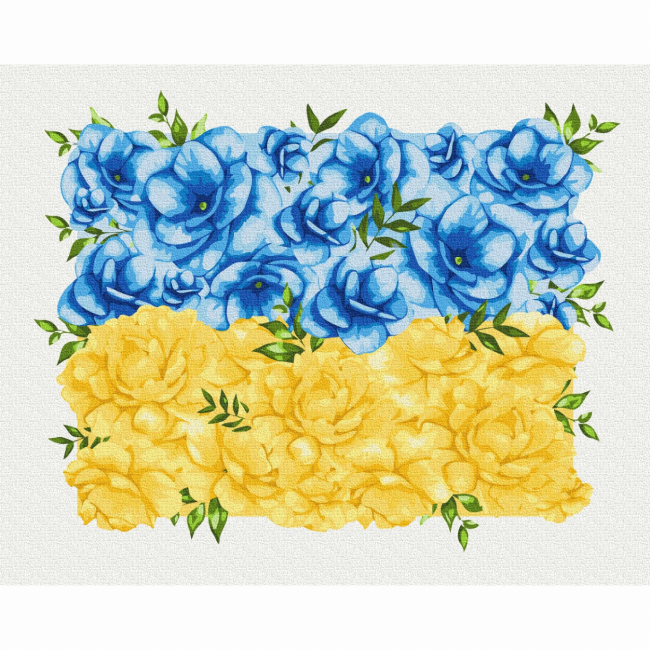 Товары для рисования - Картина по номерам Brushme Цветущий флаг (BS53147)