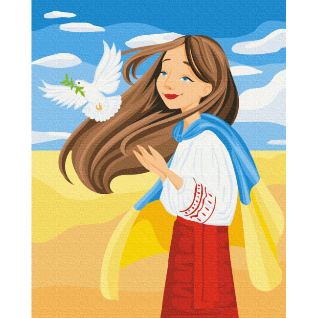 Товари для малювання - Картина за номерами Brushme Вільна Україна Василик Марія (BS53074)