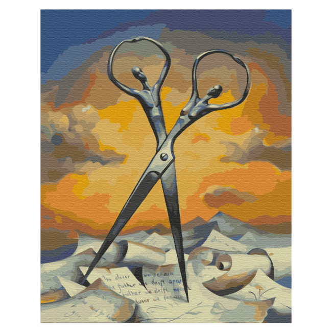 Товари для малювання - Картина за номерами Brushme Ножиці (BS52383)