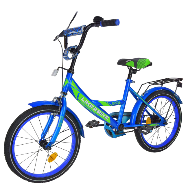 Велосипеды - Велосипед Shantou Jinxing Like2bike Sky 14 синий (241402)