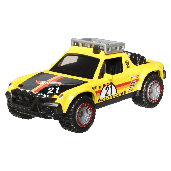 Автомоделі - Автомодель Hot Wheels Pull-back speeders Porsche 914 Safari (HPR70/HWH34)