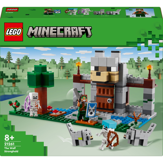 Конструктори LEGO - Конструктор LEGO Minecraft Вовк із Цитаделі (21261)