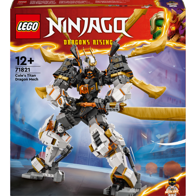 Конструктори LEGO - Конструктор LEGO NINJAGO Драконовий робот-титан Коула (71821)