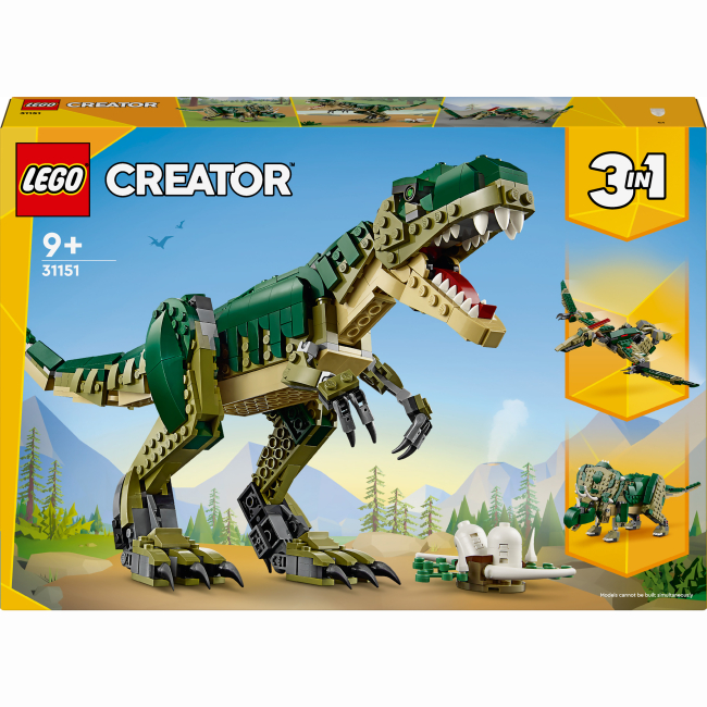 Конструкторы LEGO - Конструктор LEGO Creator Тиранозавр 3 в 1 (31151)