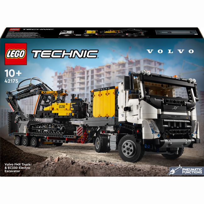 Конструктори LEGO - Конструктор LEGO Technic Вантажівка Volvo FMX і Електричний екскаватор EC230 (42175)