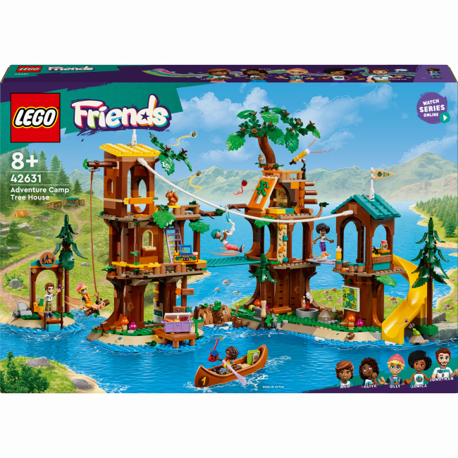 Конструктори LEGO - Конструктор LEGO Friends Будиночок на дереві у пригодницькому таборі (42631)