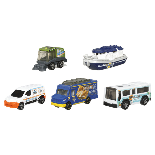 Транспорт и спецтехника - Игровой набор Matchbox MBX City Drivers IV 5 штук (С1817/HVT64)