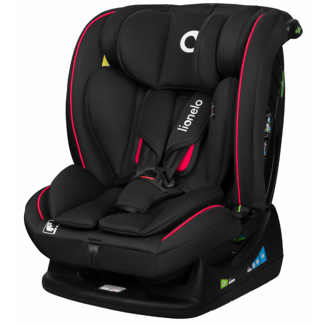 Автокрісла й аксесуари - Автокрісло Lionelo Aart I-Size Black Carbon Red (LO-AART I-SIZE BLACK CARBON RED)