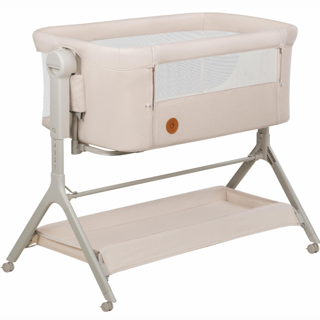 Манежі - Приставне ліжечко Lionelo Leonie Plus beige sand (LO-LEONIE PLUS BEIGE SAND) (5903771707879)