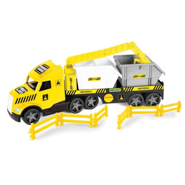 Транспорт и спецтехника - Игровой набор WADER Magic truck со строительными контейнерами (36471)