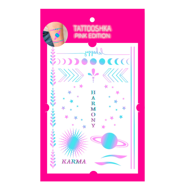 Косметика - Набір тату для тіла Tattooshka Harmony mood голограма (LB-186)