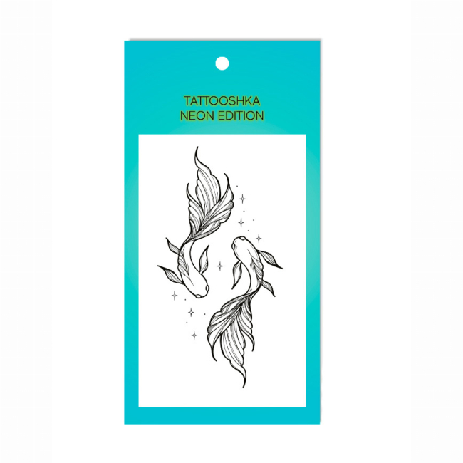 Косметика - Набор тату для тела Tattooshka Рыбки неоновые (L-72)