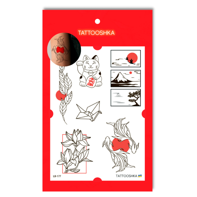 Косметика - Набір тату для тіла Tattooshka Asian food (LB-177)