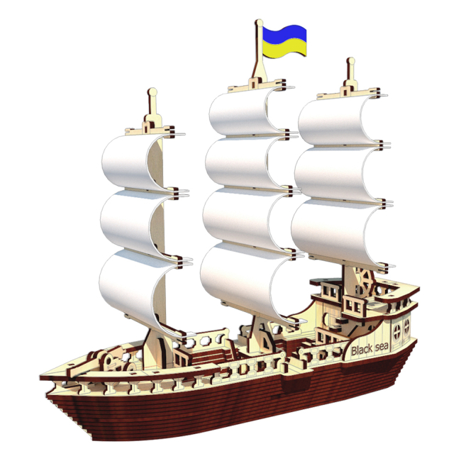 3D-пазли - Тривимірний пазл Pazly Вітрильний корабель (OPZ-0008)