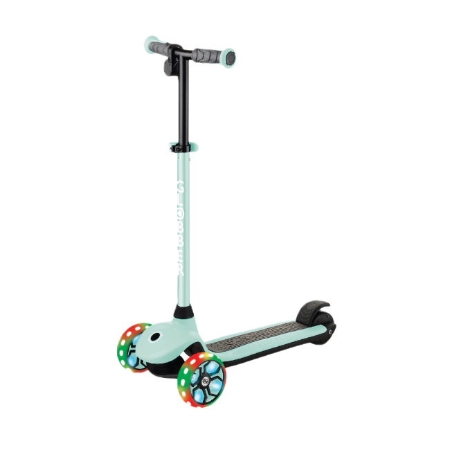 Самокаты - Самокат Globber E-motion 4 пастельно-мятный с подсветкой (755-206)