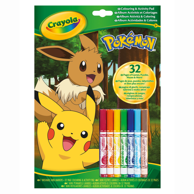 Товари для малювання - Розмальовка Crayola Pokemon (04-2746G)