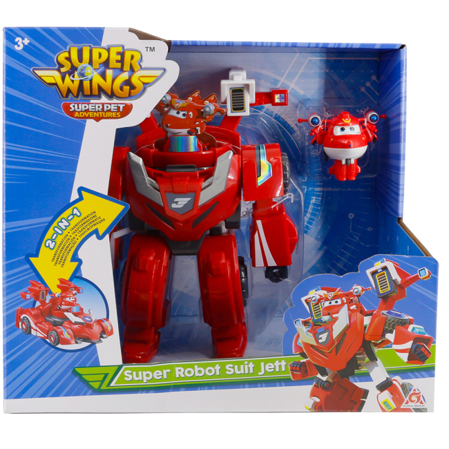 Фигурки персонажей - Игровой набор Super Wings Super Robot Suit Джетт (EU770351)